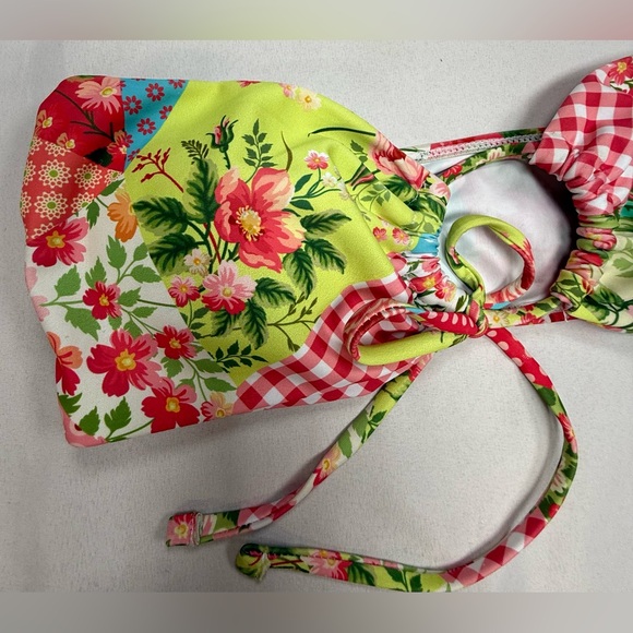 Set Patchwork Floral Tie-Side Bikini — Multicolor - Picture 4 of 6